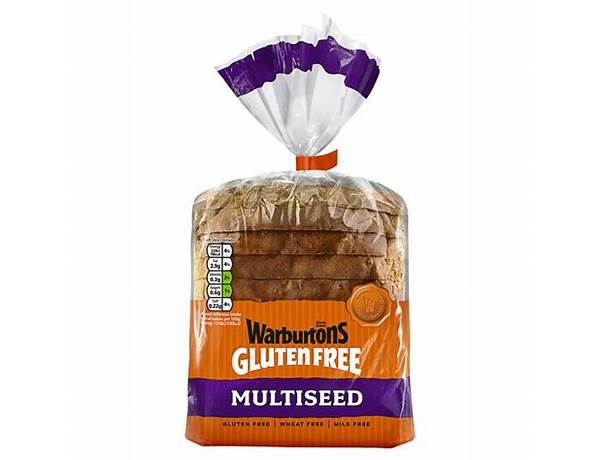 Warburtons multiseed loaf gluten free 300g ingredients